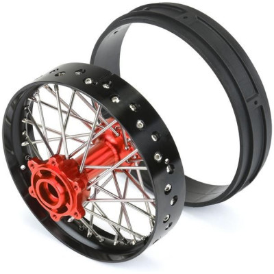 Pro-Line disk zadní Pro-Spec V2 Bead, hliník, černý/červený: PM-MX