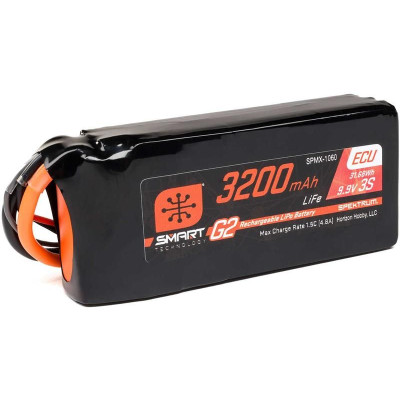 Spektrum Smart G2 ECU LiFe 9.9V 3200mAh Rx 10C IC3