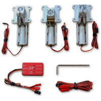 Pótalkatrész RC repülőgéphez Hangar 9 OV-10 Bronco 20cc ARF: behúzható elektromos futómű készlet 3db.