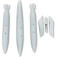 Pótalkatrész RC repülőgéphez Hangar 9 OV-10 Bronco 20cc ARF: üzemanyagtartályok, pilonok (3 db)