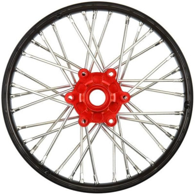 Pro-Line disk přední Pro-Spec V2 Bead, hliník, černý/červený: PM-MX