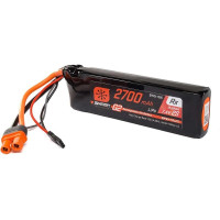 LiPo akkumulátor Spektrum Smart G2 7,4 V 2700 mAh Smart technológiával RC vevőkészülékek táplálására. A Smart G2 technológia leegyszerűsíti és felgyorsítja a töltést és meghosszabbítja az akkumulátor élettartamát. Az akkumulátor IC3 és JR vevőcsatlakozókkal van felszerelve. 116x34x40mm-es méretek.