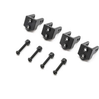 Tuning alkatrész RC autó modellekhez Losi 1/18 Mini LMT 4X4 Brushed Monster Truck RTR: TLR lengéscsillapító tartó felső, alumínium, fekete (4 db).