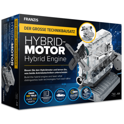 Stavebnica modelu hybridného motora Franzis v mierke 1:3 so zvukovým modulom