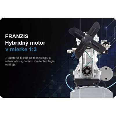 Stavebnica modelu hybridného motora Franzis v mierke 1:3 so zvukovým modulom