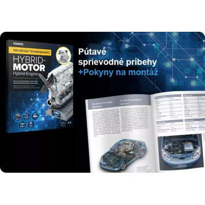 Stavebnica modelu hybridného motora Franzis v mierke 1:3 so zvukovým modulom