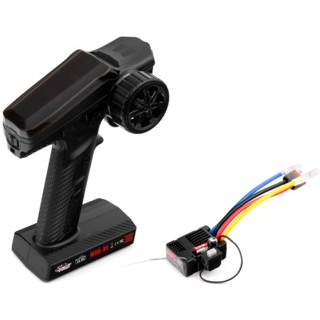 Vysílač MG6-BS a 2v1 jednotka R6D-ESC-BS