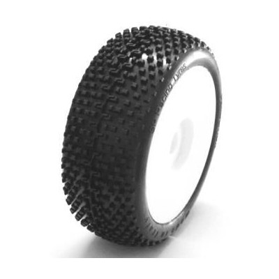 1/8 DEMOLITION COMPETITION OFF ROAD gumy nalepené gumy, EX.SUP.S. směs, bílé disky, 2ks.