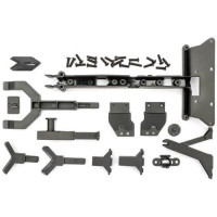 Traxxas utánfutó szervizkészlet - műanyag alkatrészek és szerelési tartozékok.