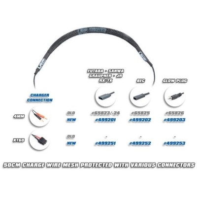 Nabíjecí kabel 50cm z G4 na BEC konektor