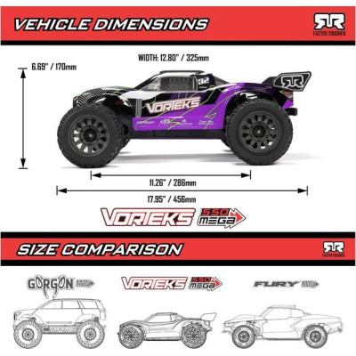 Arrma Vorteks Mega 550 1:10 RTR oranžová