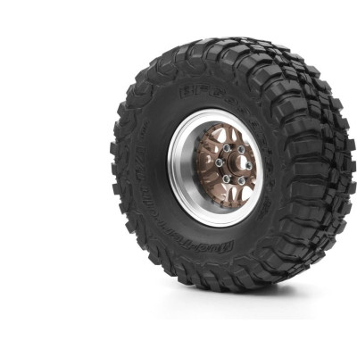 1.9'' Hliníkové beadlock disky offset -10 mm pro 1/10 crawler/expedice bronzové - 2 ks