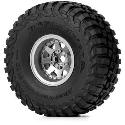 1.9'' Hliníkové beadlock disky offset -10 mm pro 1/10 crawler/expedice stříbrné - 2 ks