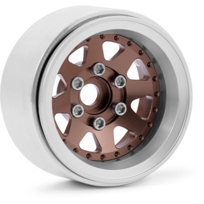 1.9'' Hliníkové beadlock disky offset -10 mm pro 1/10 crawler/expedice bronzové - 2 ks