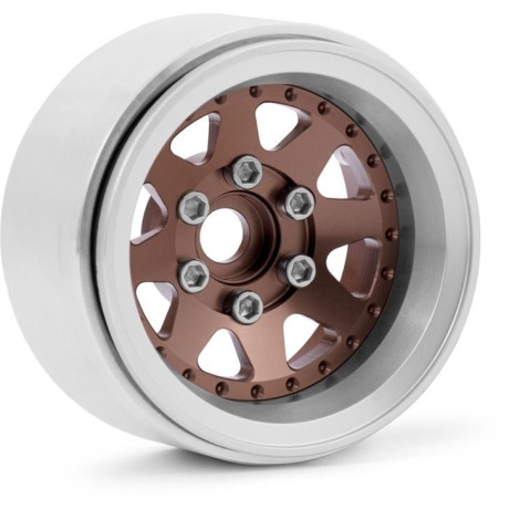 1.9'' Hliníkové beadlock disky offset -10 mm pro 1/10 crawler/expedice bronzové - 2 ks