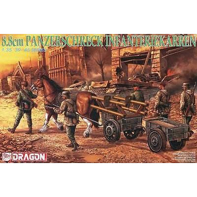 Model Kit figurky 6104 - 8.8CM PANZERSCHRECK INFANTERIEKARREN (1:35)
