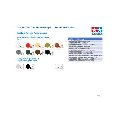 Tamiya 32605 British 2t 4x2 Ambulance 1/48