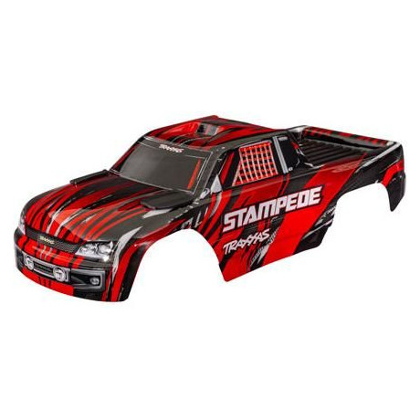 Traxxas karosérie Stampede bezsponková červená