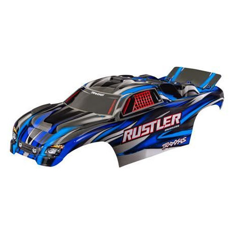 Traxxas test Rustler kék (szivacsok nélkül)