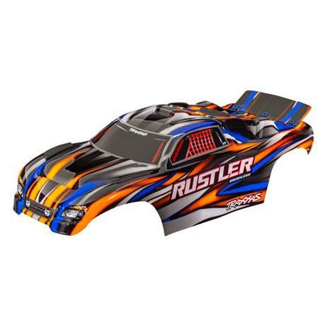 Traxxas test Rustler narancssárga (szivacsok nélkül)
