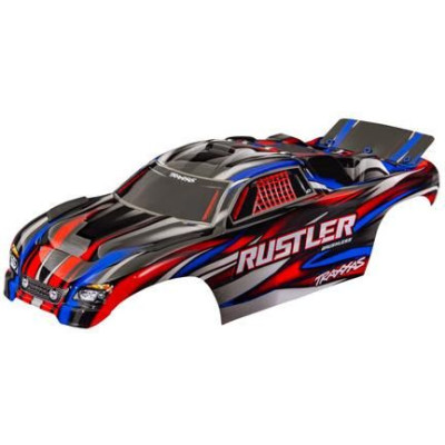 Traxxas test Rustler piros (nincs sponseal)