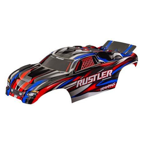 Traxxas test Rustler piros (nincs sponseal)