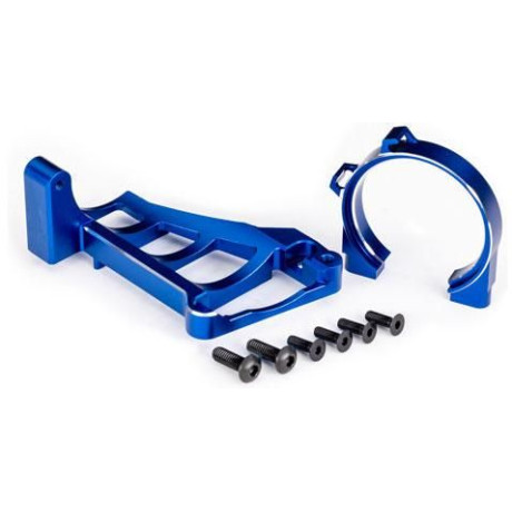 Traxxas držák motoru hliníkový modrý (pro NO3461)