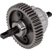 Traxxas központi differenciálmű - komplett, alumínium a jobb hőelvezetés, a nagy tartósság és a kiváló erőelosztás érdekében, acél fogaskerék, 44 fog, M1 fogaskerék modul, 20M cSt vazelinnel töltve.