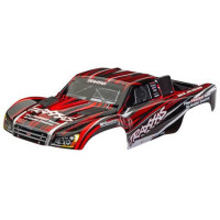 Traxxas Slash 4X4 karosszéria piros. Festett, összeszerelt karosszéria, beleértve a rugó nélküli rögzítő konzolt is. A #6940-es számú alkatrész (Slash 2WD) vagy a #6976-os és #10125-ös számú alkatrész (Slash 4x4) szükséges a régebbi, kapcsos karosszéria rögzítési rendszerrel rendelkező Slash alvázakhoz.
