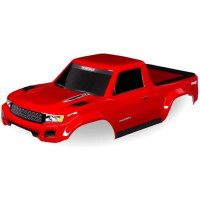Traxxas TRX-4 Sport karosszéria, piros. Kész, festett karosszéria, matricákkal felragasztva. A #8080X futóművekre való felszerelésre tervezve.