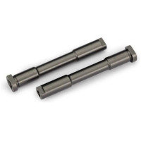 Pótalkatrész a Traxxas Sledge RC modellautóhoz. Traxxas kormányoszlopok alumínium szürke eloxált.