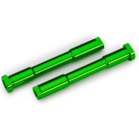 Pótalkatrész a Traxxas Sledge RC modellautóhoz. Traxxas kormányoszlopok alumínium zöld eloxált.