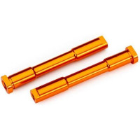 Pótalkatrész a Traxxas Sledge RC modellautóhoz. Traxxas kormányoszlopok alumínium narancssárga eloxált.