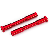 Pótalkatrész a Traxxas Sledge RC modellautóhoz. Traxxas piros eloxált alumínium kormányoszlopok.