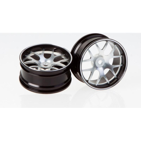 Killerbody disky hliníkové stříbrné (2): Corvette GT2 1:10