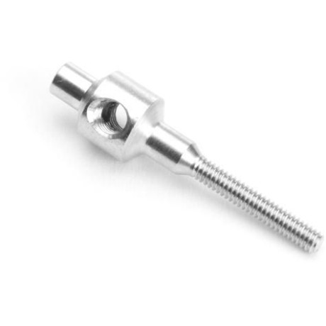 M2 Šroubovací ocelové pozinkované pouzdro pro dráty do pr. 2,1mm s příč. záv. M3, 100 kusů