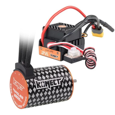 COMBO BRUSHLESS 60A WP + 4P 3650SL 3800KV motor