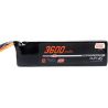 A Spektrum Smart G2 LiPo 14.8V 3600mAh 120C IC3 akkumulátor egy új generációs, balanszer csatlakozó nélküli akkumulátor. Pro Air sorozat nagyobb kapacitással és teherbírással. Spektrum™ intelligens töltő szükséges. Az integrált mikrochip egyedi paramétereket tárol. Méretek: 144 x 38 x 28 mm.