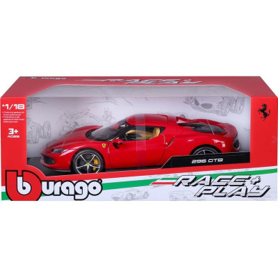 Bburago Ferrari 296 GTB 1:18 červená