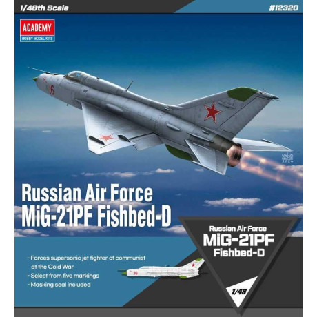 Model Kit letadlo 12320 - Russian Air Force MiG-21PF Fishbed-D (1:48)