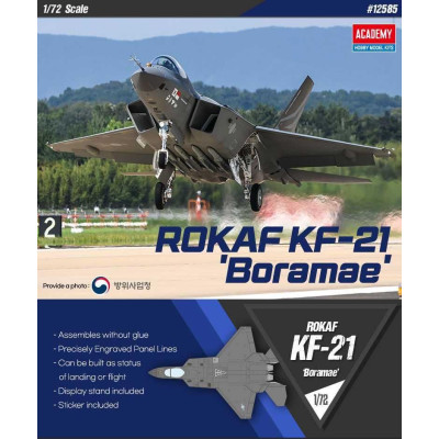 Model Kit letadlo 12585 - ROKAF KF-21 "Boramae" (1:72)