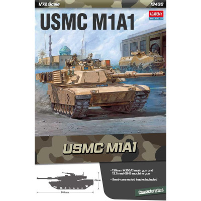 Model Kit tank 13430 - USMC M1A1 (1:72)