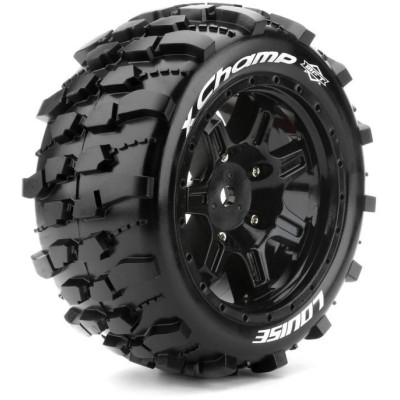 X-CHAMP SPORT 1/5 24mm hex Black Rims, 2 ks