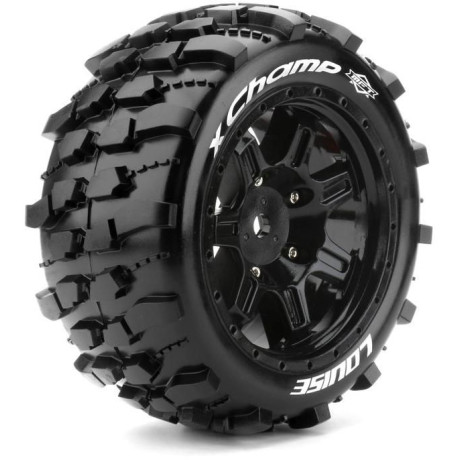 X-CHAMP SPORT 1/5 24mm hex Black Rims, 2 ks