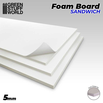 Foamboard 200x300x5mm 2pc / Penová doska 200x300x5mm 2ks