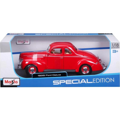 Maisto Ford Deluxe Coupe 1939 1:18 červená