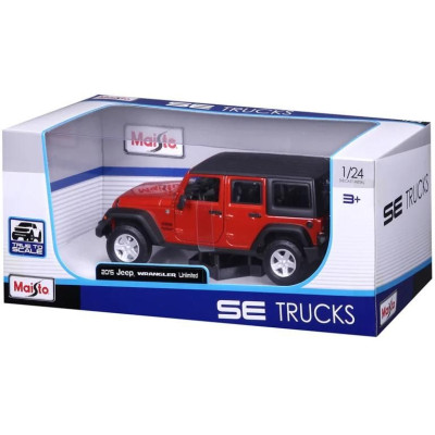 Maisto Jeep Wrangler Unlimited 1:24 2015 oranžová