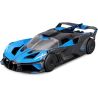 1:24-es Maisto 32911 Bugatti Bolide fém autómodell, nem csak gyűjtőknek. A modell részletesen kidolgozott és nyitható ajtóval rendelkezik. A modell színe kék metálfényű és körülbelül 17 cm magas.
