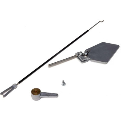 E-flite plováky Carbon-Z stříbrné - kormidlo s táhlem