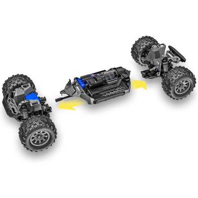 Traxxas Mini Maxx 1:12 BL-2s RTR černý